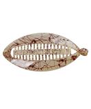 Ancllo Large Banana Hair Clips - Fish Shape Hair Accessories for Women & Girls - 2 Coffee Brown Clips with Rounded Edges - Buy Online on SooperMarket.com