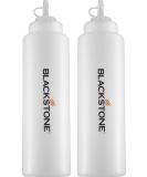 Blackstone 5071 Premium Leak-Free 32 oz Large Set of 2 Durable Clear Food Dispenser Squeeze Squirt Bottle Griddle Accessory with Cap for Sauces, Oil, Condiments,Salad Dressings, Water - Buy Online on SooperMarket.com