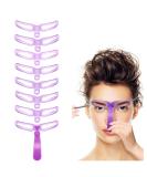 Amariver Eyebrow Stencils  Eyebrow Template  Eyebrow Shaping Kit 8 Styles Reusable Eyebrow Stencil with Handle and Strap  Washable - Buy Online on SooperMarket.com
