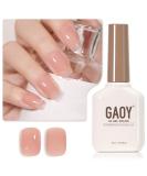 GAOY Sheer Nude Gel Nail Polish, 16ml Jelly Natural Pink Translucent Color 1301 UV Light Cure Gel Polish for Nail Art DIY Manicure and Pedicure at Home Nude Jelly - Buy Online on SooperMarket.com