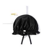 ZIMASILK 100% Mulberry Silk Bonnet for Women Hair Care - Natural Silk Hair Wrap for Sleeping - Elastic Stay On Head - Black (1Pc) - Buy Online on SooperMarket.com