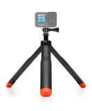 SOONSUN 4-in-1 Floating Selfie Stick for GoPro, DJI OSMO, AKASO, Insta360 - Red | Floating Handle, Extendable Monopod, Hand Grip, Tripod Stand - Buy Online on SooperMarket.com