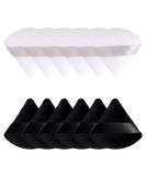 12 Pcs Powder Puff Makeup Puff Triangle Powder Puff Soft Powder Sponge Reusable Makeup Triangle Sponges with Strap for Loose Powder Body Cosmetic Foundation Wet Dry Makeup Tool Black and White - Buy Online on SooperMarket.com