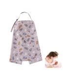 Multi-Purpose Silent Breastfeeding Scarf & Protection Apron with Pockets - Gray | Normal Protection for Moms On-the-Go - Buy Online on SooperMarket.com