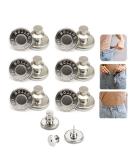 6PCS Perfect Fit Instant Button  Instant Buttons  Jean Replacement Buttons Removable Button No Sew Buttons to Extend or Reduce an Inch to Any Pants Waist in Seconds! 6PCS 6pcs-g - Buy Online on SooperMarket.com
