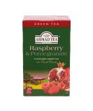 Ahmad Tea Raspberry & Pomegranate Green Tea | Green Tea - 20 Teabag Sachets Raspberry & Pomegranate 20 Count (Pack of 1) - Buy Online on SooperMarket.com