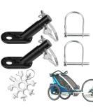 Buy DikeBAO 2-Piece Universal Bike Trailer Coupling for Kids & Dogs | Safe & Versatile Bicycle Trailer Support with Safety Pens & Key - Buy Online on SooperMarket.com