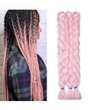 Tess 41 Jumbo Braids - Synthetic Crochet Hair Extensions 3PCs 165g - Pink 104cm - International Shipping Available - Buy Online on SooperMarket.com