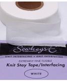 Fusible Knit Stay Tape - White 1 x 25 Yards - SewkeysE Extremely Fine Interfacing - Buy Online on SooperMarket.com
