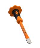 Finder 12-Inch Heavy Duty Flat Chisel with Hand Protection  Flat Head  Demolishing/Masonry/Carving/Concrete Breaker Chisels with Bi-Material Hand Guard 1 PCS - Buy Online on SooperMarket.com
