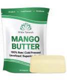 Unrefined Mango Butter 1lb Raw Organic Natural Great Moisturizer Cold Pressed Can Substitute Shea Butter in DIY Body Butters Soap Making Base Lotions Lip Balm and Hair Growth or Use Alone 16oz Block 1 Pound (Pack... - Buy Online on SooperMarket.com