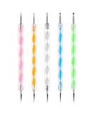Sularpek 5Pcs 2-Way Dotting Pen Tool Nail Art Kit - Multicolor Dot Paint Manicure Set for Embossing, Clay Sculpting & Nail Art - Buy Online on SooperMarket.com