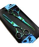 6.0 Inch Professional Japan 440C Hair Cutting Scissors - Salon Quality Blending/Thinning Shear for Barber or Home Use - B-green - Buy Online on SooperMarket.com