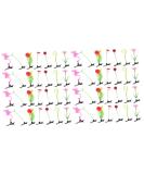 KALLORY 56 pcs Plant Girls Mixed Style Toddler Barrettes - Mini Sprout Hairpins Pins for Kids Party with Grass Sprouts, Little Mushrooms, Butterflies - Novelty Simulation Barrette Set - Buy Online on SooperMarket.com