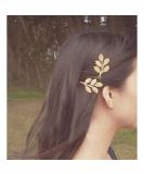 Olbye Leaf Hair Clip Set - Dainty Gold Barrette Pins for Women and Girls - Buy Online on SooperMarket.com