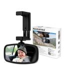 Car Mirror Baby Rear View 360 Rotatable Rear View Mirror Spring-Loaded Mounting Glass Mirror Car Seat Mirrorfor Rear Seat Safety (12.9 * 6.5cm) - Buy Online on SooperMarket.com