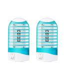 Indoor Bug Zapper 2 Pack - Electric Mosquito Killer Trap for Home - Plug in Gnat Fly Trap Lamp - Eliminates Flying Pests - House Bug Killer Light - Buy Online on SooperMarket.com