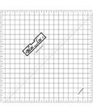 Bloc Loc 9.5 Half Square Triangle Ruler - Premium Acrylic Tool - Buy Online on SooperMarket.com