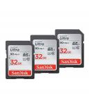 SanDisk 32GB (3-Pack) Ultra SDHC UHS-I Memory Card - SDSDUNR-032G-GN6IM - Buy Online on SooperMarket.com