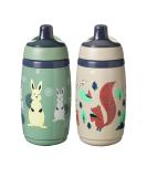Tommee Tippee Superstar Insulated Sportee Toddler Water Bottle (9oz 12+ Months 2 Count) Green and Warm Gray 2 Count Mossy Green & Cedar Grey - Buy Online on SooperMarket.com