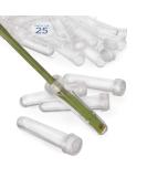 Royal Imports Floral Water Tubes/Vials for Flower Arrangements Clear - 3 (1/2 Opening) - Standard - 25/Pack - w/Caps 3 Clear (Standard) - Buy Online on SooperMarket.com