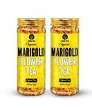 BLUE TEA - Marigold Tea - 50 Gram (Pack of 2) | Pure Marigold Flower Petals || FLOWER TEA || Upholds Vegan and Ketogenic Diets No Caffeine | Eco-Sustainable packaging - Buy Online on SooperMarket.com