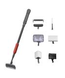 UPETTOOLS Aquarium Cleaning Tool 6 in 1 Fish Tank Cleaning Kit Algae Scraper Scrubber Pad Adjustable Long Handle Fish Tank Brush Cleaner Set (6 in 1 Cleaning Kit) (6 in 1 Cleaning Tools) - Buy Online on SooperMarket.com