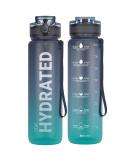 Sahara Sailor drinking bottle sports drinking bottle BPA-Free Tritan 1l/500ml/750ml of leak-proof sports water bottle sports bottle for bicycle camping yoga gym (1 bottle) 32oz/1000ml deep sea - Buy Online on SooperMarket.com