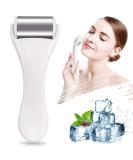 Ice Roller for Face & Eye Puffiness Relief | Stainless Steel Face Massager for Migraine & Pain Relief | White Ice Roller for Skin Care - Buy Online on SooperMarket.com
