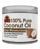 Okay Pure Naturals 100% Pure Coconut Oil Deep Moisturizing 6 oz (177 ml) - Buy Online on SooperMarket.com