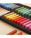 Non-Toxic Square Soft Pastels Set - 12 Colors | Artist Chalk Pastel Sticks for Art Drawing and Painting - Professional Quality - Buy Online on SooperMarket.com