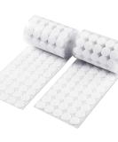 Vkey (500 Pair Sets) 3/4inch 20mm Diameter Sticky Back Coins Hook & Loop Self Adhesive Dots Tapes (White) - Buy Online on SooperMarket.com