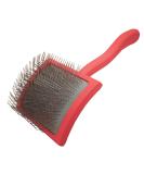 Chris Christensen Big G Dog Slicker Brush, Groom Like a Professional, Fluff Detangle Style, Saves Time Energy, Coral, Large - Buy Online on SooperMarket.com