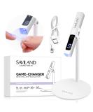 SAVILAND 12W LED UV Nail Lamp Kit - Portable Mini Nail Dryer with Magnetic Stand LCD Screen & 2-Timer Modes for DIY Manicure - USB Rechargeable & Wireless for Gel Nails - Buy Online on SooperMarket.com