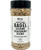 Everything Bagel Seasoning Blend Original XL 10 Ounce Jar Delicious Blend of Sea Salt and Spices Dried Minced Garlic Onion Flakes - Buy Online on SooperMarket.com