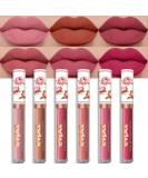 evpct Peony Flower Liquid Matte Lipstick - B-Set03 - Pack of 6 - Buy Online on SooperMarket.com