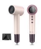 Slopehill Hair Dryer - 110 000 RPM High-Velocity Low Noise Lightweight | Intelligent Temperature Control for Home Salon & Travel - Pink & Rose Gold - Buy Online on SooperMarket.com