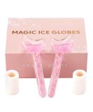 Buy Ice Globes for Facials Tighten Skin Reduce Puffiness & Enhance Circulation (Pink) | International Shipping Available - Buy Online on SooperMarket.com