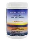 Buy ANCIENT SECRETS Unscented 2 lb Dead Sea Aromatherapy Bath Salts - Soothing & Relaxing International Shipping - Buy Online on SooperMarket.com