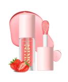 BANGFENG Hydrating Lip Oil - Plumping Tinted Gloss for Long Lasting Moisture - Strawberry Pink - Buy Online on SooperMarket.com