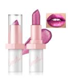 Metallic Pink Lipstick - Long Lasting High Shine Glitter Creamy Transfer Proof & Full Coverage | Shimmer High Impact Lightweight Lip Makeup for Women - Buy Online on SooperMarket.com