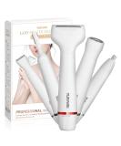 5-in-1 Lady Shavers: Facial Hair Remover, Bikini Trimmer, Eyebrow Trimmer - Electric Shaver for Women - Portable, Waterproof, Painless - USB Charging - Buy Online on SooperMarket.com