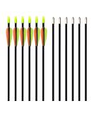 GPP 28-inches Fiberglass Archery Target Arrows - Practice Arrow or Youth Arrow for Recurve Bow BLACK - Buy Online on SooperMarket.com