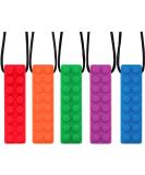 Chew Necklace  Sensory Chew Necklace Bundle for Kids with Teething  ADHD  Autism  Biting Needs  Oral Motor Chewy Teether  Silicone Necklace Made from Food Grade Silicone Safety  for Boys&Girls(5 PCS) - Buy Online on SooperMarket.com