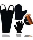 4-Pack Self Tanning Mitt Set with Face Tanning Brush and Back Applicator - Self Tanner Lotion and Exfoliating Glove Included - Buy Online on SooperMarket.com