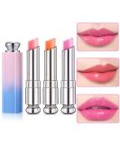 BINGBRUSH 3 Pcs Color Changing Change Lipstick Lip Balm Korean Magic Lipstick Color Change Changing Lip Tint Tinted Stain Gloss Balm Long Lasting Waterproof Moisturizer Glossly Lipstick Set for Women - Buy Online on SooperMarket.com