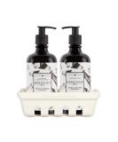 Beekman 1802 Hand Care Ceramic Caddy Set - Goat Milk Hand Wash & Lotion - Vanilla Absolute - 12.5 oz - Cruelty Free - Buy Online on SooperMarket.com
