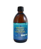 QUEEN OF THE THRONES Organic Golden Castor Oil - 500mL (16.9oz) | 100% Pure & Expeller Pressed for Hair, Skin & Digestion | Hexane Free | USDA Certified - Buy Online on SooperMarket.com