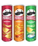 Original Flavour Sharing Crisps 185g with Paprika 185g & Sour Cream & Onion 185g - Bundle Consisting of Pringles Crisps x3 Packs - Buy Online on SooperMarket.com