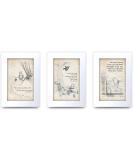 HWC Trading Winnie the Pooh Set of 3 x A4 Unframed Printed Quote Nursery Print Baby Shower Room Gifts New Born Bedroom Gift Print Photo Picture Display (Unframed) Set of 3 - Buy Online on SooperMarket.com